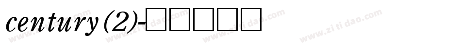 century (2)字体转换